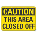 Caution Sign,Recycled Aluminum,10 in. H, LCU3-0265-RA_14x10