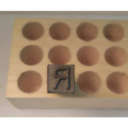 Hand Stamp,2-5/8" Shank L,Steel, 06271 R