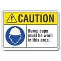 Caution Sign,Recycled Aluminum,7 in. H, LCU3-0066-RA_10x7