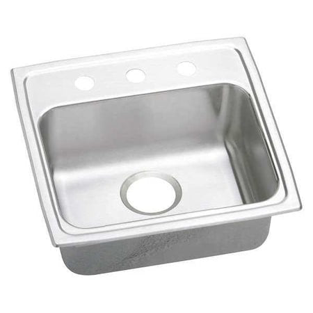 Drop-In Sink, 3 Hole, 16" x 11-1/2", Satin