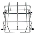 Clock and Bell Guard, Steel, Surface Mount, 9 in W x 9 in H x 6 in D, Silver