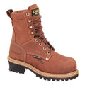 Women's Logger Boot, 8, Composite Toe, 8 in H, Brown, CA1435
