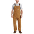 102776 Bib Overalls, Cotton, 12 oz Fabric Weight, 34 in Inseam, Brown, 38 x 28