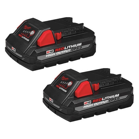 M18 REDLITHIUM CP3.0 Battery, 3.0Ah, Compact, 18V, Li-Ion, Batteries (2-Pack)