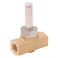 Brass Steam Solenoid Valve Less Coil, Normally Closed, 3/8 in Pipe Size