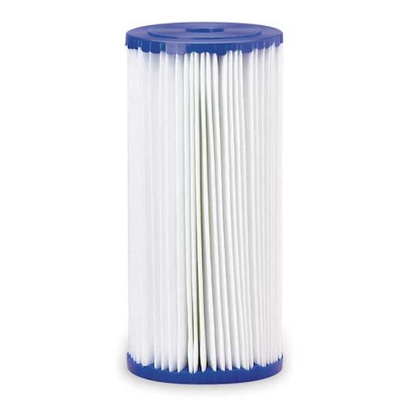 Pleated Filter Cartridge, 10 gpm, 30 Micron, 4-1/2" O.D., 9 3/4 in H
