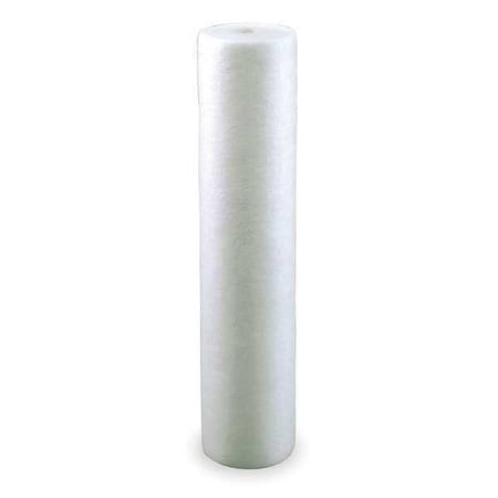 String Wound Filter Cartridge, 20 gpm, 1 Micron, 4-1/2" O.D., 20 in H