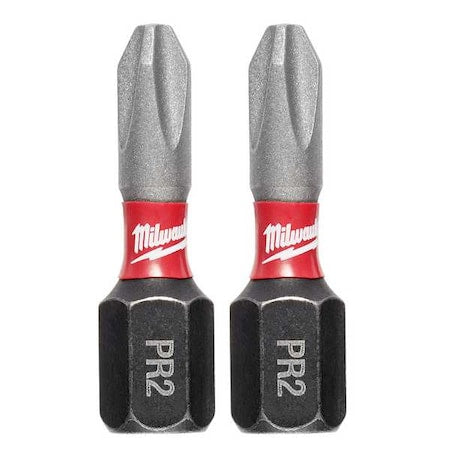 SHOCKWAVE 1 in Phillips No. 2 Drywall Impact Reduced Diameter Power Bit, 2 PK