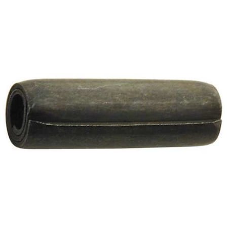 Coiled Spring Pin, 1/8 in Outside Dia, 1-1/2 in L, Steel, 50 PK