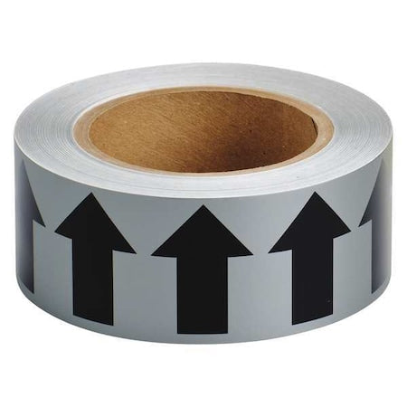 Arrow Tape,Black/Gray,2 In. W, 91419