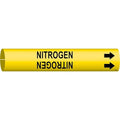 Pipe Marker,Nitrogen,Y,1-1/2 to2-3/8 In, 4098-B