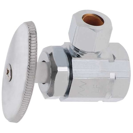 Water Supply Stop,Brass,Multi-Turn,3/8"