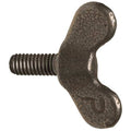 Thumb Screw, 1/2"-13 Thread Size, Wing, Plain Iron, 1 in Head Ht, 1 in Lg, 25 PK