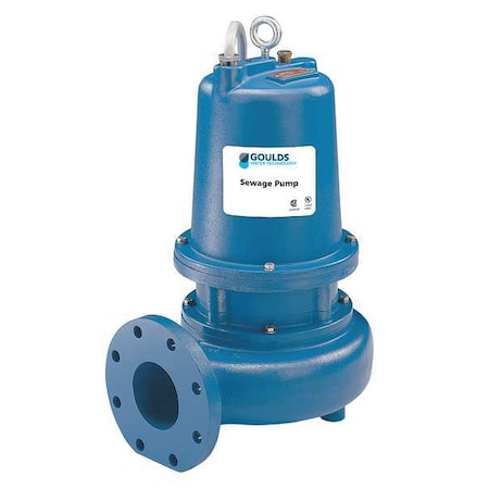3 HP 4" Manual Submersible Sewage Pump 230V