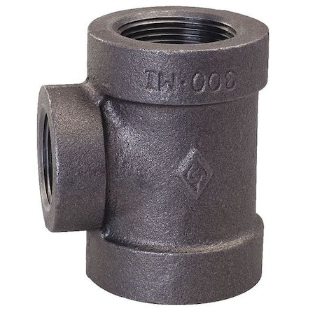 Reducing Tee Reducing Tee, 1-1/4" x 1-1/4" x 1" Pipe, FNPT, Malleable Iron, Class 300