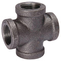 Cross Cross, 3/8" Pipe, FNPT, Malleable Iron, Class 150