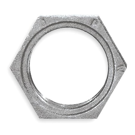 Locknut, Malleable Iron, NPT, 1/2 in
