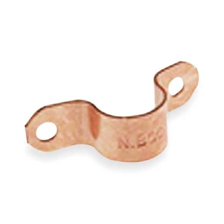 Tube Strap,Two-Hole,Copper,PK5