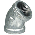 MalleableIron,45Elbow,11/2"NPTx11/2"NPT