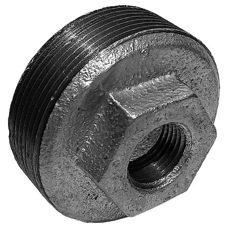 2" MNPT x 1/2" FNPT Galvanized Hex Bushing