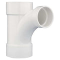 PVC Wye and 45 Degree Elbow, Hub, 6 in x 6 in x 4 in Pipe Size