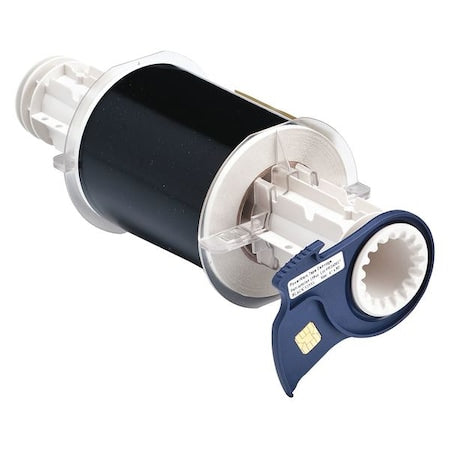 Label Tape Cartridge, Black, Labels/Roll: Continuous