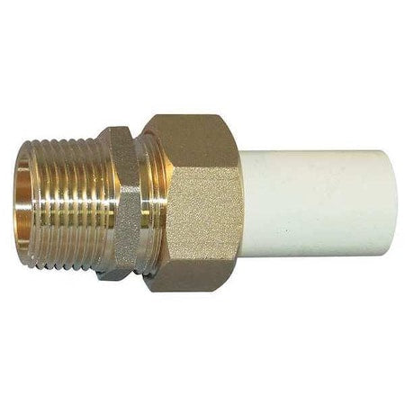 CPVC Transition Male Union, CTS, Schedule SDR-11, 1/2" Pipe Size, MNPT x CTS Hub
