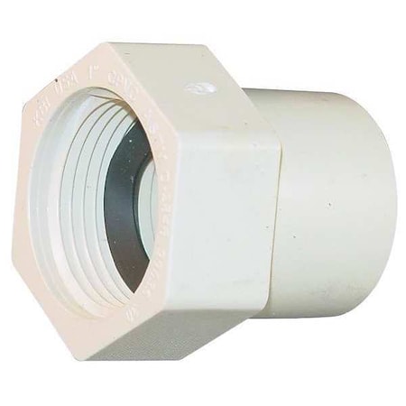 CPVC Adapter, CTS, Schedule SDR-11, 1/2" Pipe Size, FIP x CTS Socket Hub