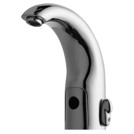 Sensor Single Hole Mount, 1 Hole Mid Arc Bathroom Faucet, Polished chrome