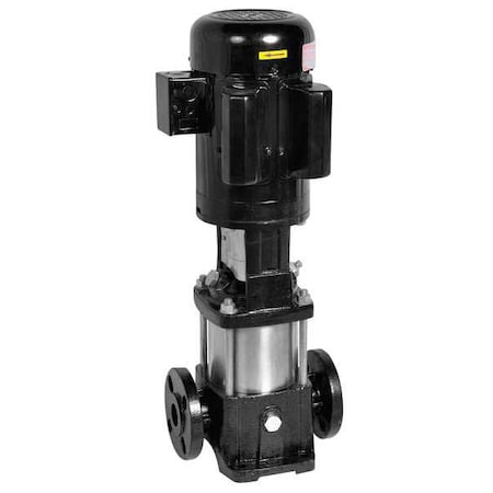 Booster Pump, 1 1/2 hp, 120/208 to 240V AC, 1 Phase, 1-1/4 in Flanged Inlet Size, 8 Stage