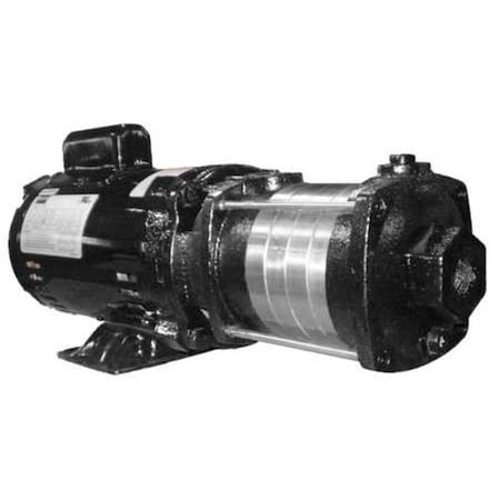 Booster Pump, 3/4 hp, 120/240V AC, 1 Phase, 3/4 in NPT Inlet Size, 5 Stage, 93 psi Max Pressure