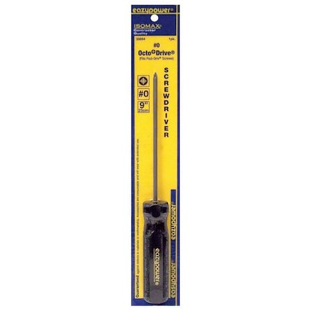 Tamper Resistant Pozidriv Screwdriver #0 Round