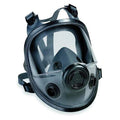 Full Face Respirator, 5400 Series, Elastomer, Hook-and-Loop (4-Point), Threaded, Size M/L
