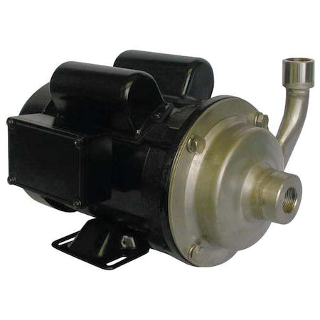 CentrfPmp,1/2hp,SS,3/4",Crbn/Crmc/FKM/SS