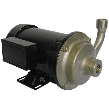 CentrfPmp,1/2hp,SS,3/4",Crbn/Crmc/FKM/SS