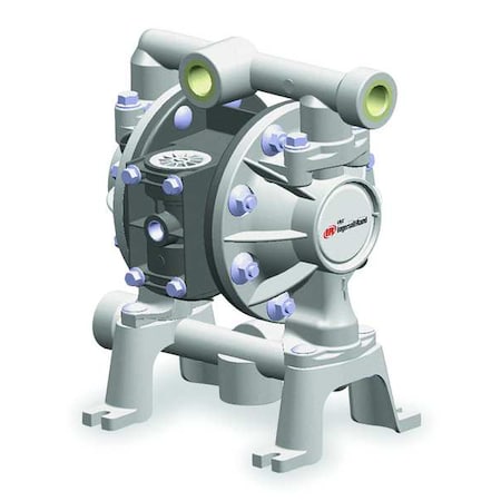 Double Diaphragm Pump, Kynar(R), Air Operated, PTFE, 10.6 GPM