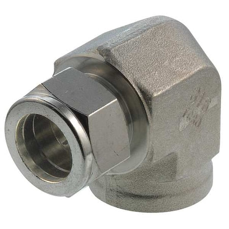 1/2" x 1/4" A-LOK x FNPT SS Female 90 Degree Elbow
