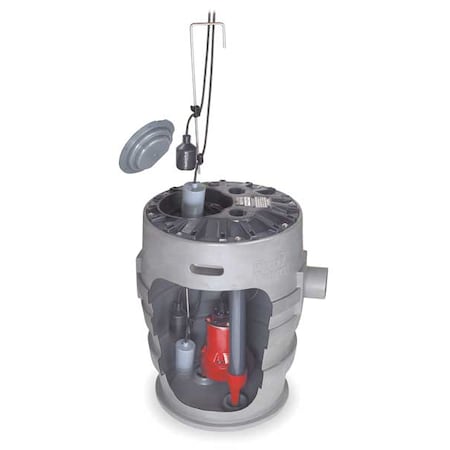 21" x 30" 1/2 HP 41.0 gal. Simplex Sewage System 208/230V