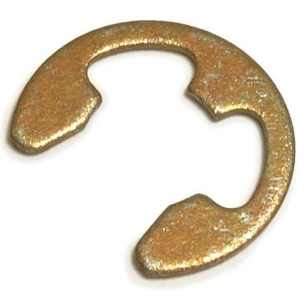 External-E E-Clip, Steel, Zinc Yellow Finish, 100 PK