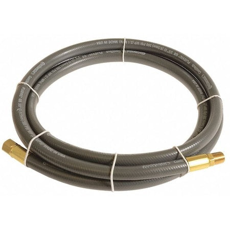 1/2" x 10 ft PVC Coupled Multipurpose Air Hose 300 psi GY