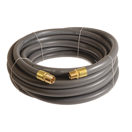 3/4" x 50 ft PVC Coupled Multipurpose Air Hose 250 psi GY