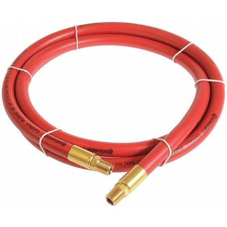 1/2" x 3 ft PVC Coupled Multipurpose Air Hose 300 psi RD