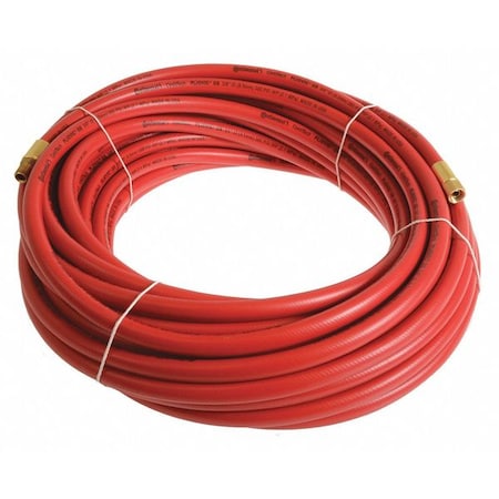 3/8" x 75 ft PVC Coupled Multipurpose Air Hose 300 psi RD