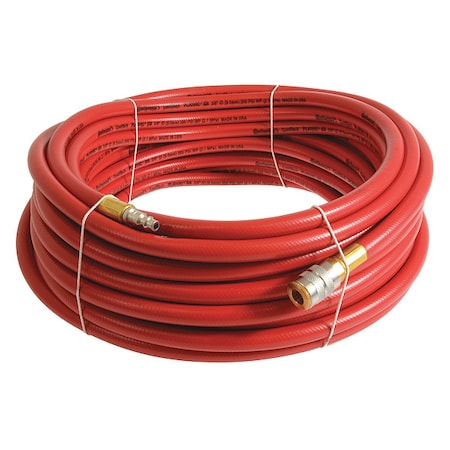 1/4" x 50 ft PVC Coupled Multipurpose Air Hose 300 psi RD