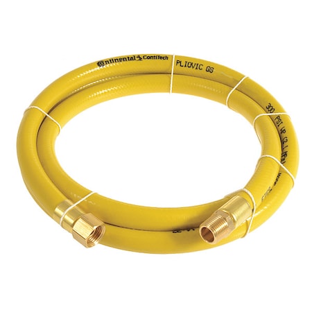 1/4" x 50 ft PVC Coupled Multipurpose Air Hose 300 psi YL