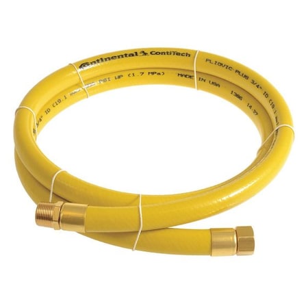 3/4" x 5 ft PVC Coupled Multipurpose Air Hose 250 psi YL
