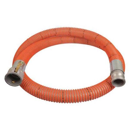 1-1/2" ID x 20 ft PVC Water Suction Hose Clear/OR