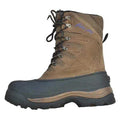 Men's Winter Boots, 13 Leather, 10 in Height, Black/Brown