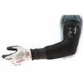 Hyflex Cut-Resistant Sleeve, Cut Level A3, Intercept, Knit Cuff, 12 in L, Black, Small