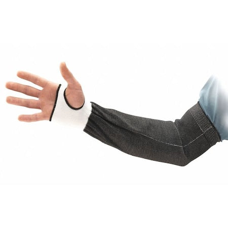 Hyflex Cut-Resistant Sleeve, Cut Level A3, Intercept, Cuff with Thumbhole, 18 in, Black, 2XL